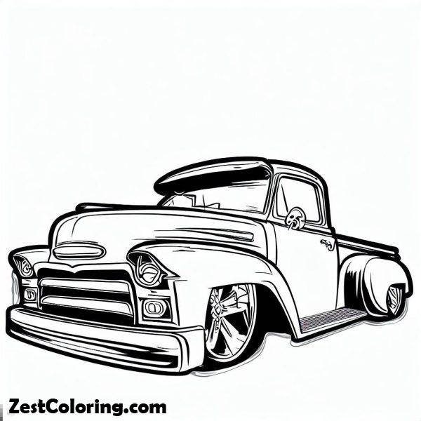 1950 Chevy Truck Lowrider Cars Coloring Pages : Coloring for Kids 1950 Chevy Truck Lowrider Cars Coloring Pages : Coloring for Kids