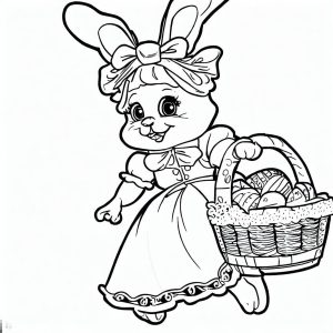 Thumper And Miss Bunny Getting Sleepy Coloring Page Coloring For Kids thumper-and-miss-bunny-getting-sleepy-coloring-page-coloring-for-kids