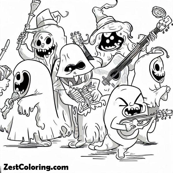 Ghost Band Coloring