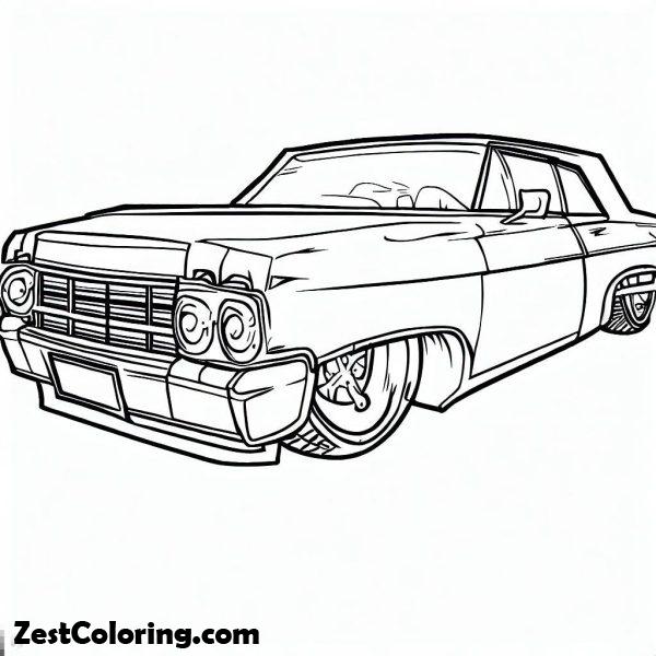 Low Rider Color By Number Cadillac Lowrider Cars Coloring Pages Number 2 : Coloring for Kids ...