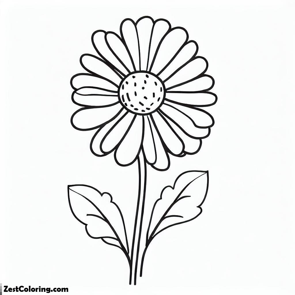 Flowers, Flower For Mom 2 Coloring Page: Flower For Mom 2 Coloring PageFull Size Image