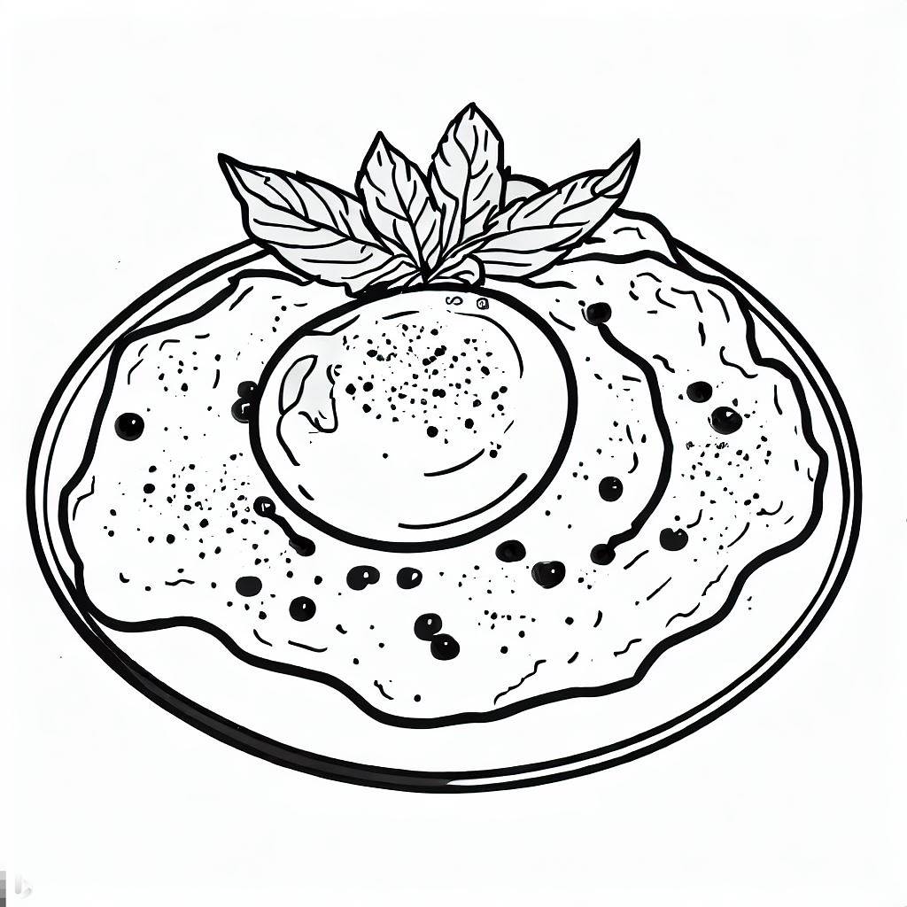 Fried Egg With Pepper Coloring Pages : Coloring for Kids – Smart ...