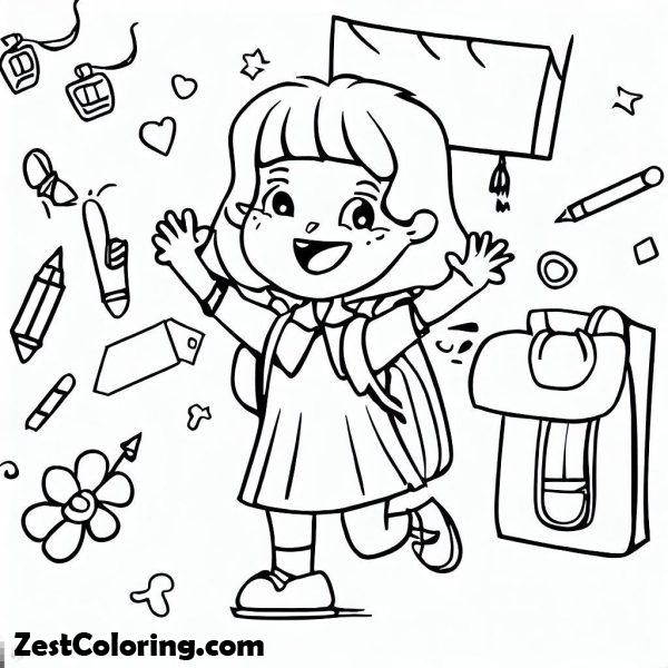 Happy First Day Of School Coloring Page Coloring For Kids Smart happy-first-day-of-school-coloring-page-coloring-for-kids-smart