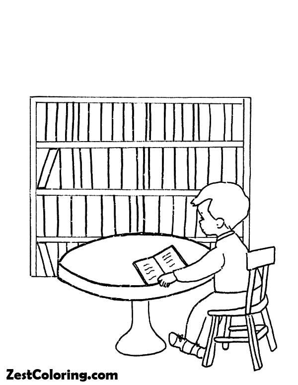Library, Library Be Quiet Please Coloring Pages: Library Be Quiet Please Coloring PagesFull Size Image
