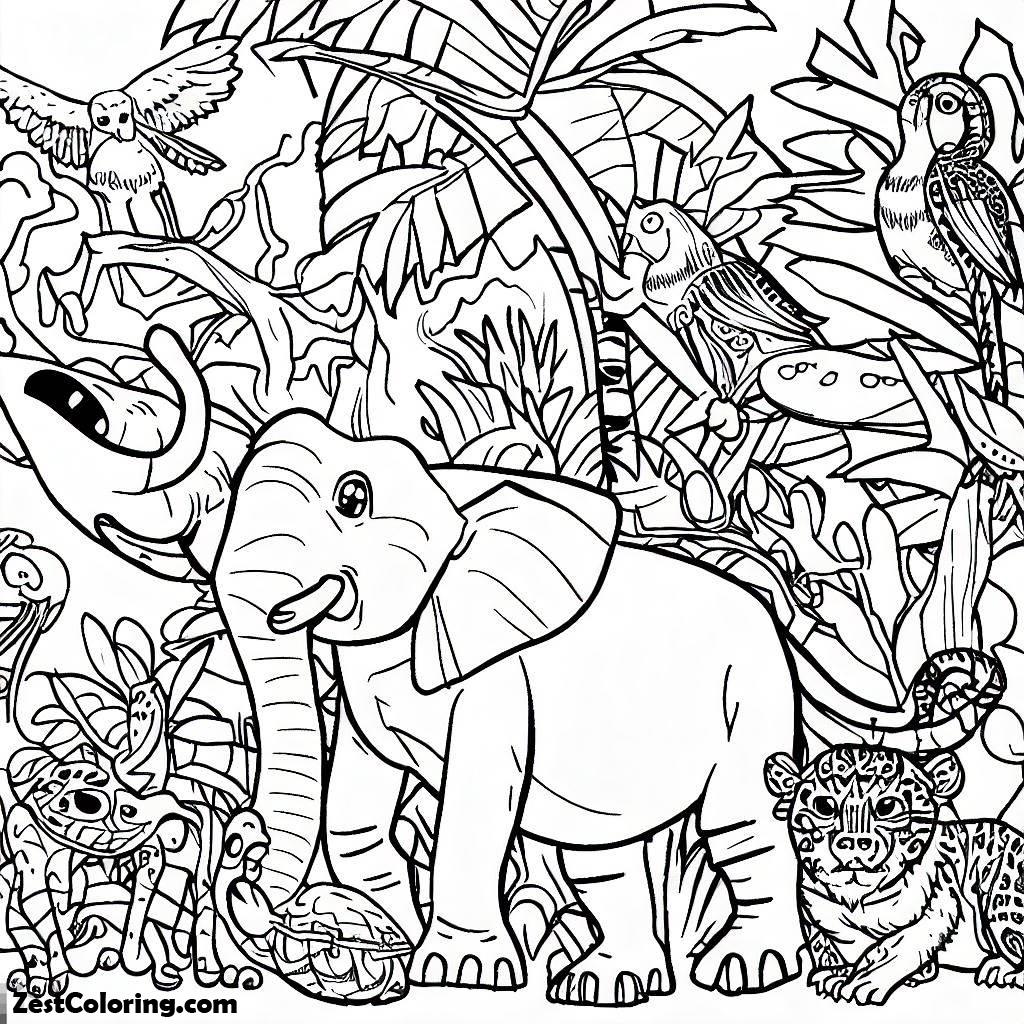 Rainforest Animals Coloring Free Coloring Pages To Print Rainforest Animals Coloring Free Coloring Pages To Print