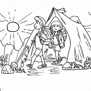 Fun Camping On Summer Camp Coloring Page : Coloring for Kids – Smart ... Fun Camping On Summer Camp Coloring Page : Coloring for Kids – Smart ...