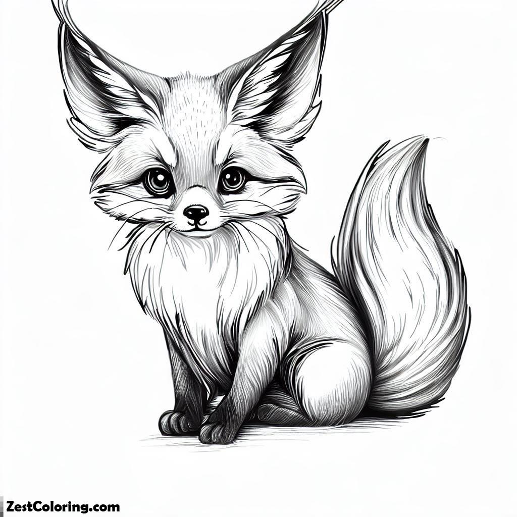 Kit Fox Coloring Page at Alfred Wilson blog