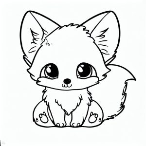 Kit Fox Is Sleeping Coloring Pages : Coloring for Kids – Smart ...