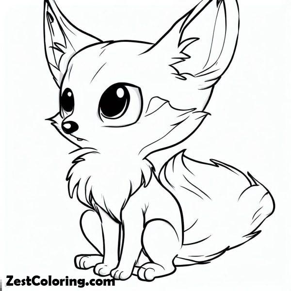 Drawing Kit Fox Coloring Pages : Coloring for Kids – Smart, Creative ...