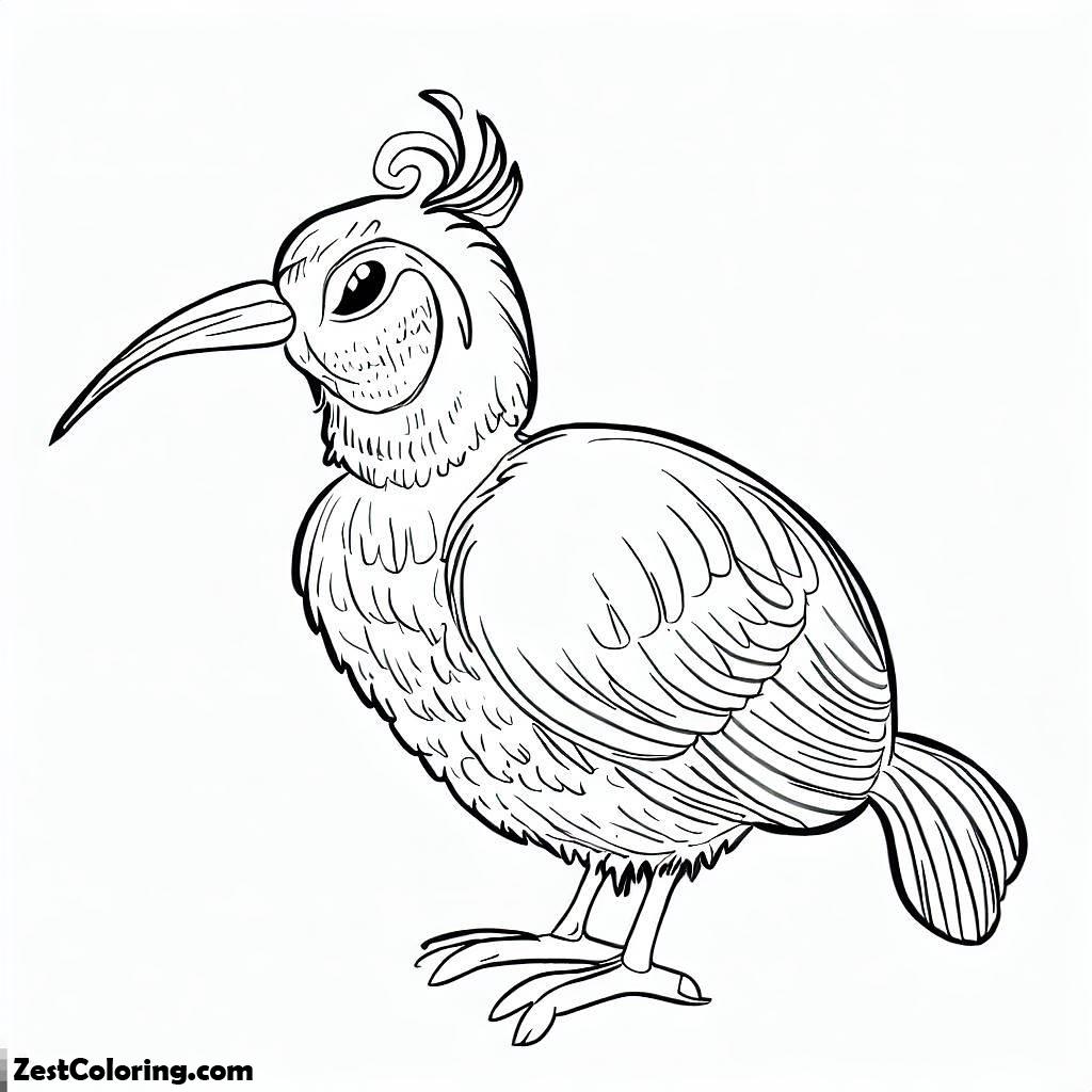 Kiwi Bird, How To Draw Kiwi Bird Coloring Pages: How To Draw Kiwi Bird Coloring PagesFull Size Image