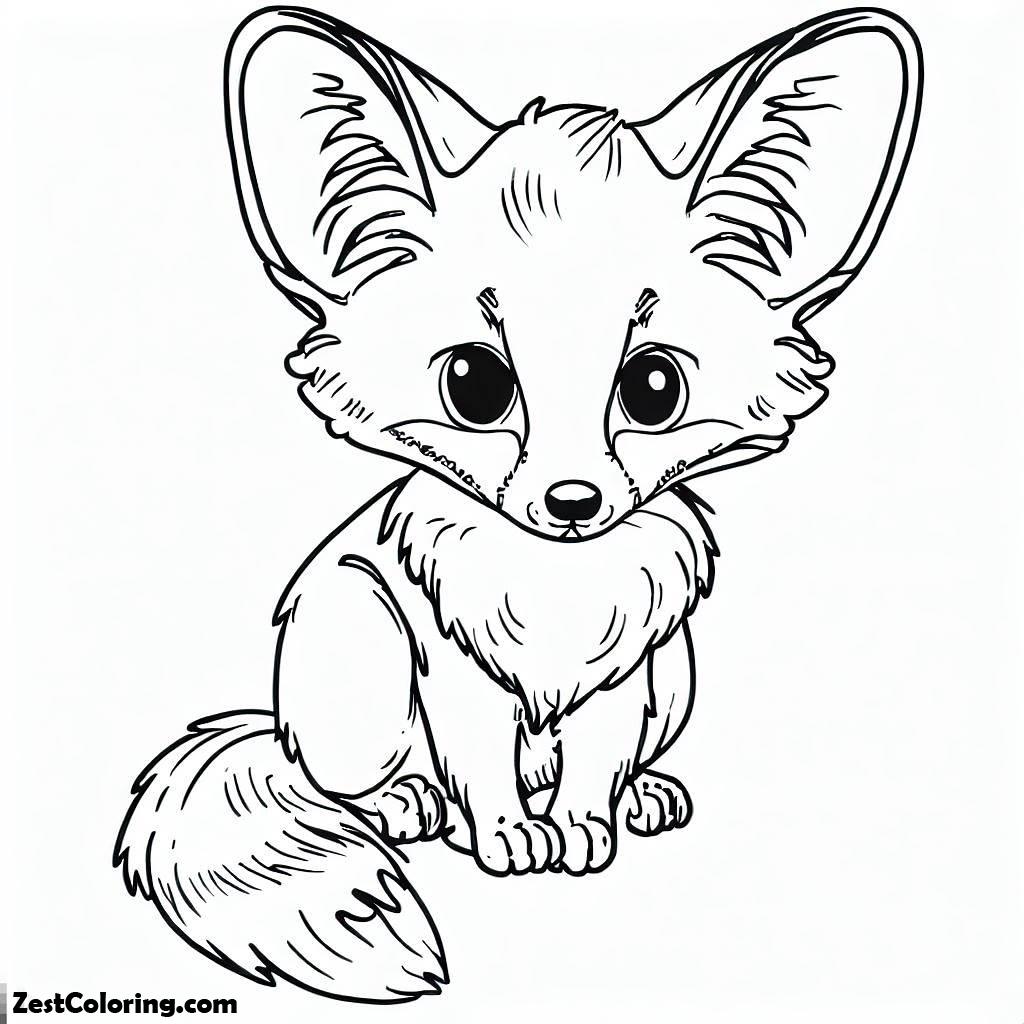 Kit Fox Coloring Page at Alfred Wilson blog