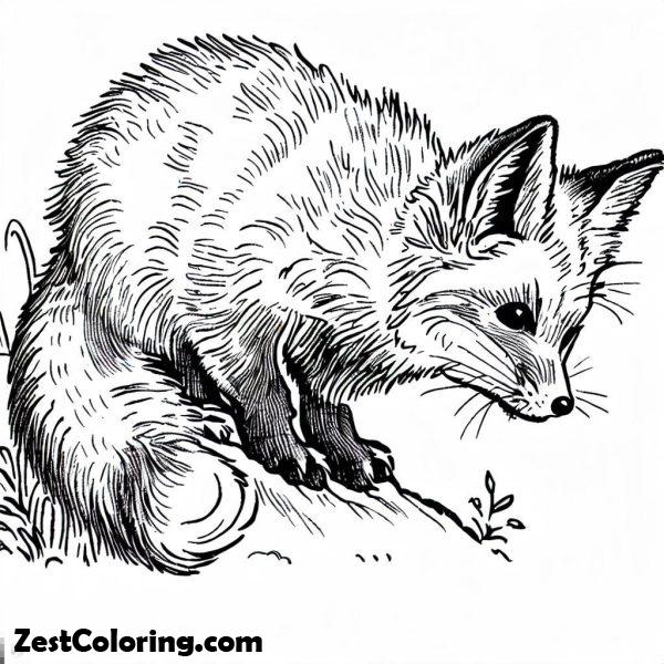 Kit Fox Coloring Page at Alfred Wilson blog