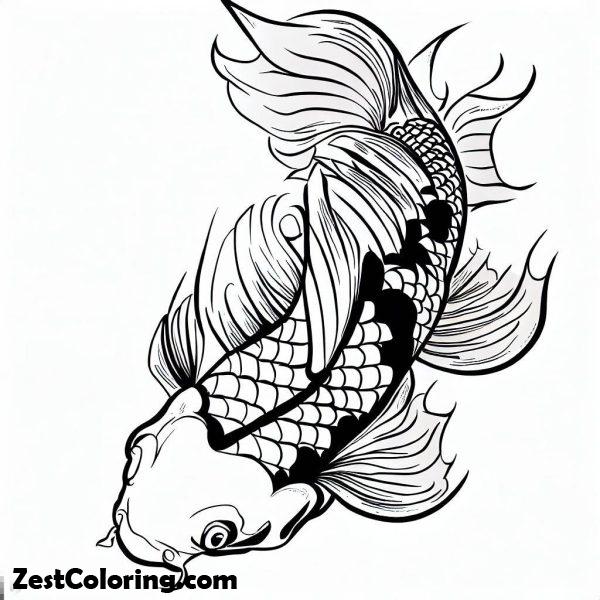 Koi Fish Pattern Coloring Pages : Coloring for Kids – Smart, Creative ...