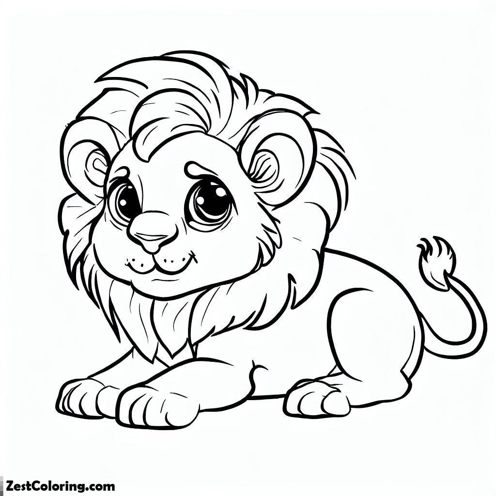 Little Lion Coloring Pages