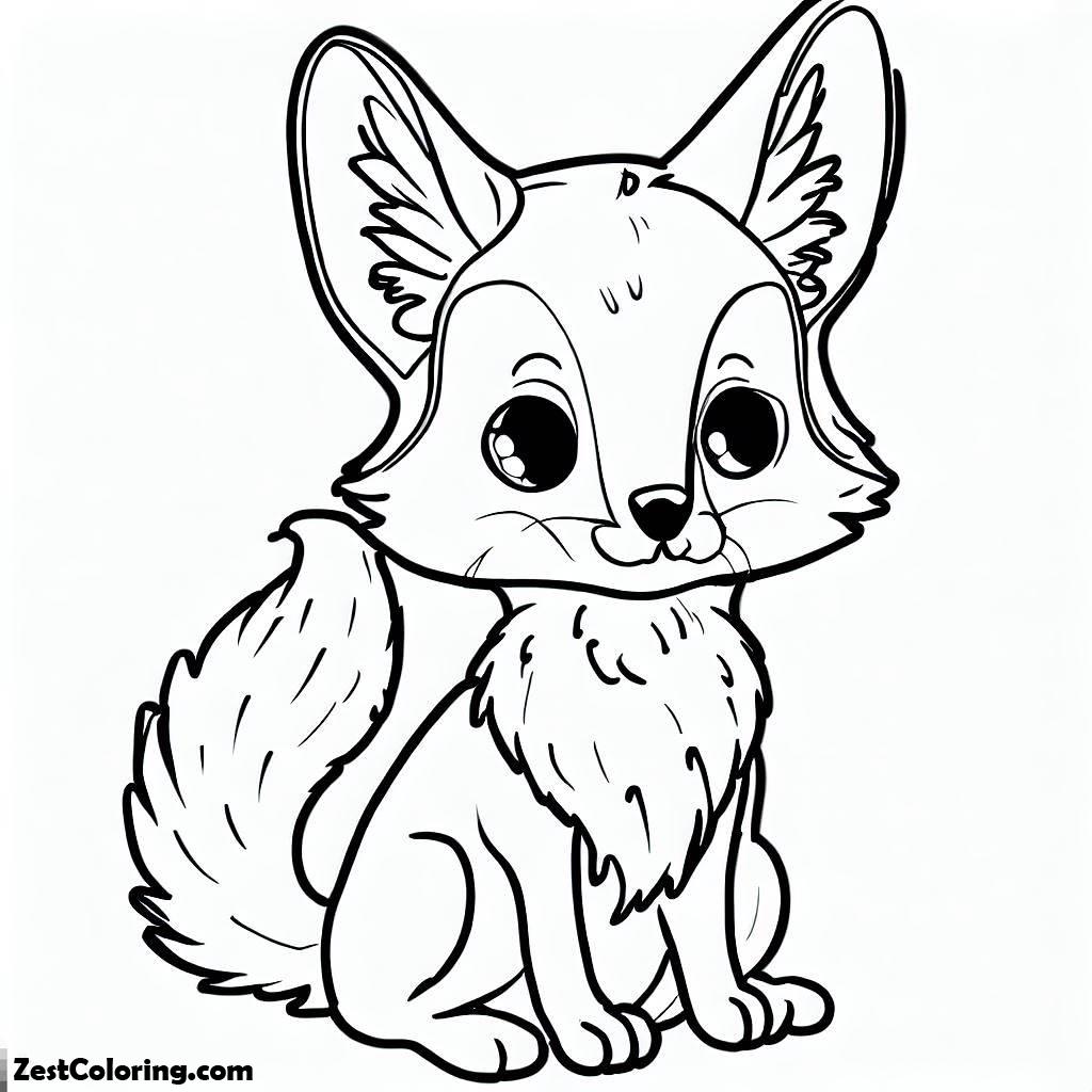 Kit Fox Coloring Page at Alfred Wilson blog