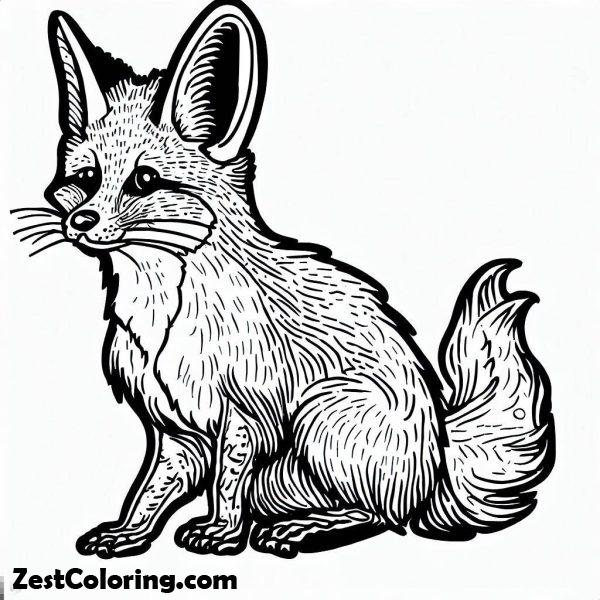 Southern California Kit Fox Coloring Pages : Coloring for Kids – Smart ...