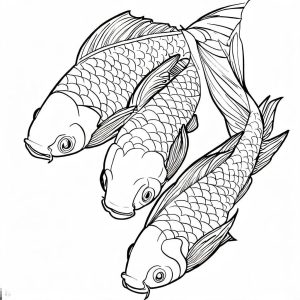 Koi Fish Look Angry Coloring Pages : Coloring for Kids – Smart ...