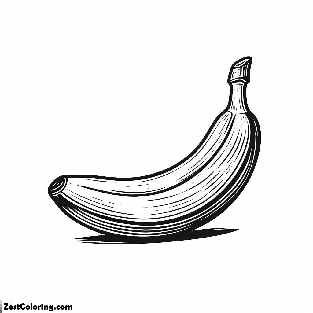 Banana, 1 Coloring Page: 1Full Size Image