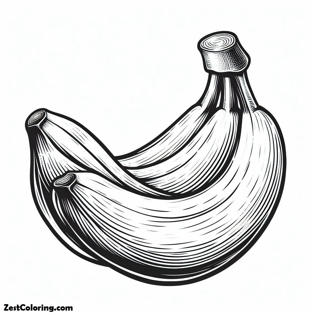 Banana, 3 Coloring Page: 3Full Size Image