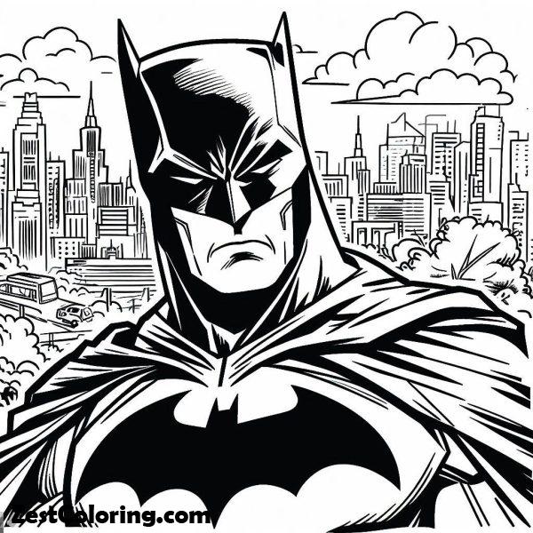 Awesome Batman Coloring Page : Coloring for Kids – Smart, Creative, and Fun