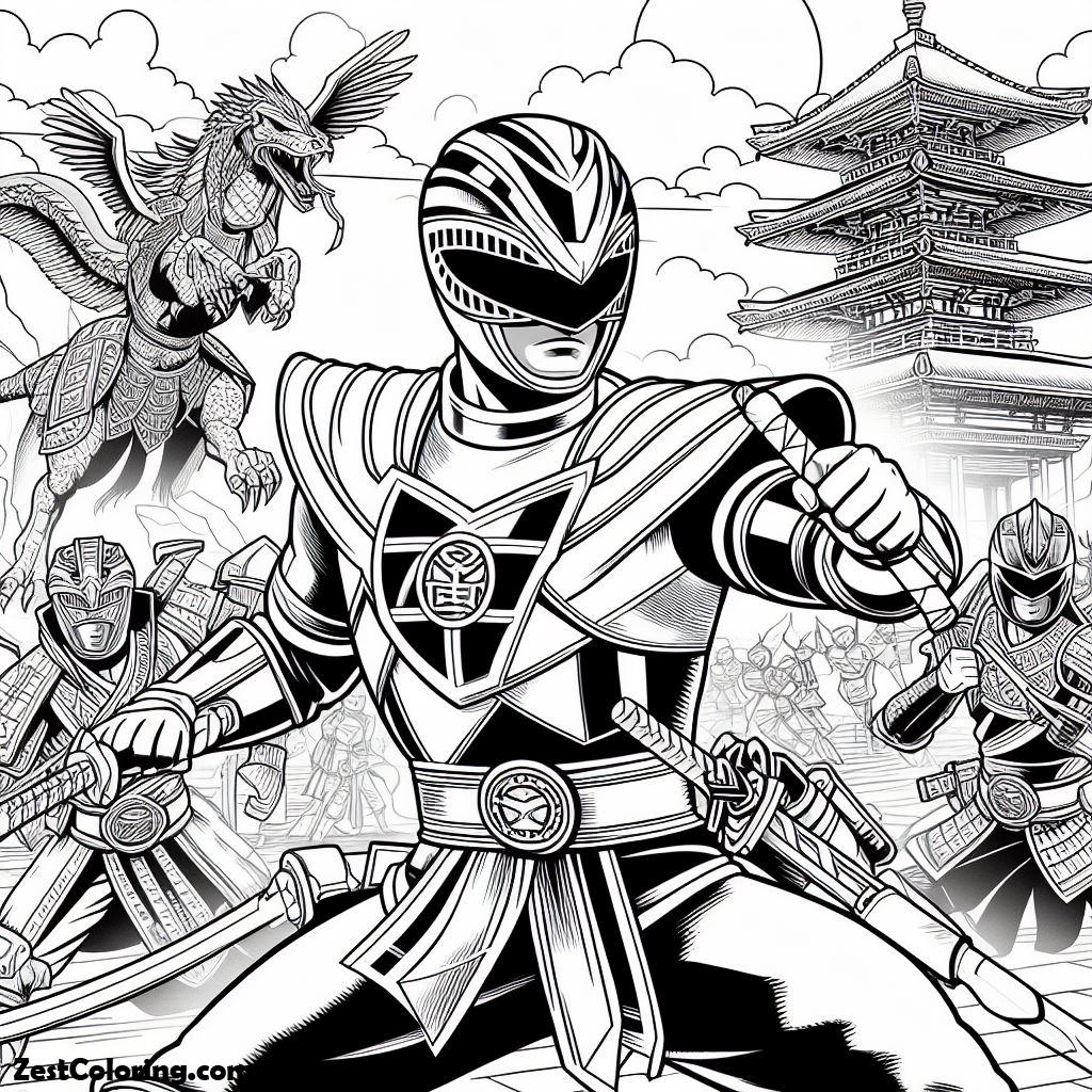 Samurai Power Ranger Drawing Awesome Pink Ranger In Power Rangers Samurai Coloring Page : Coloring ...
