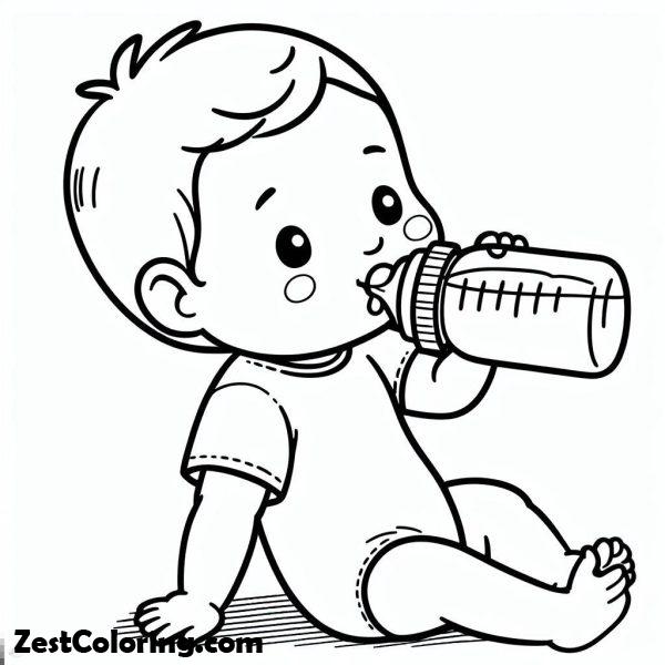 Drink Baby Bottle Coloring Book Coloring Pages drink-baby-bottle-coloring-book-coloring-pages