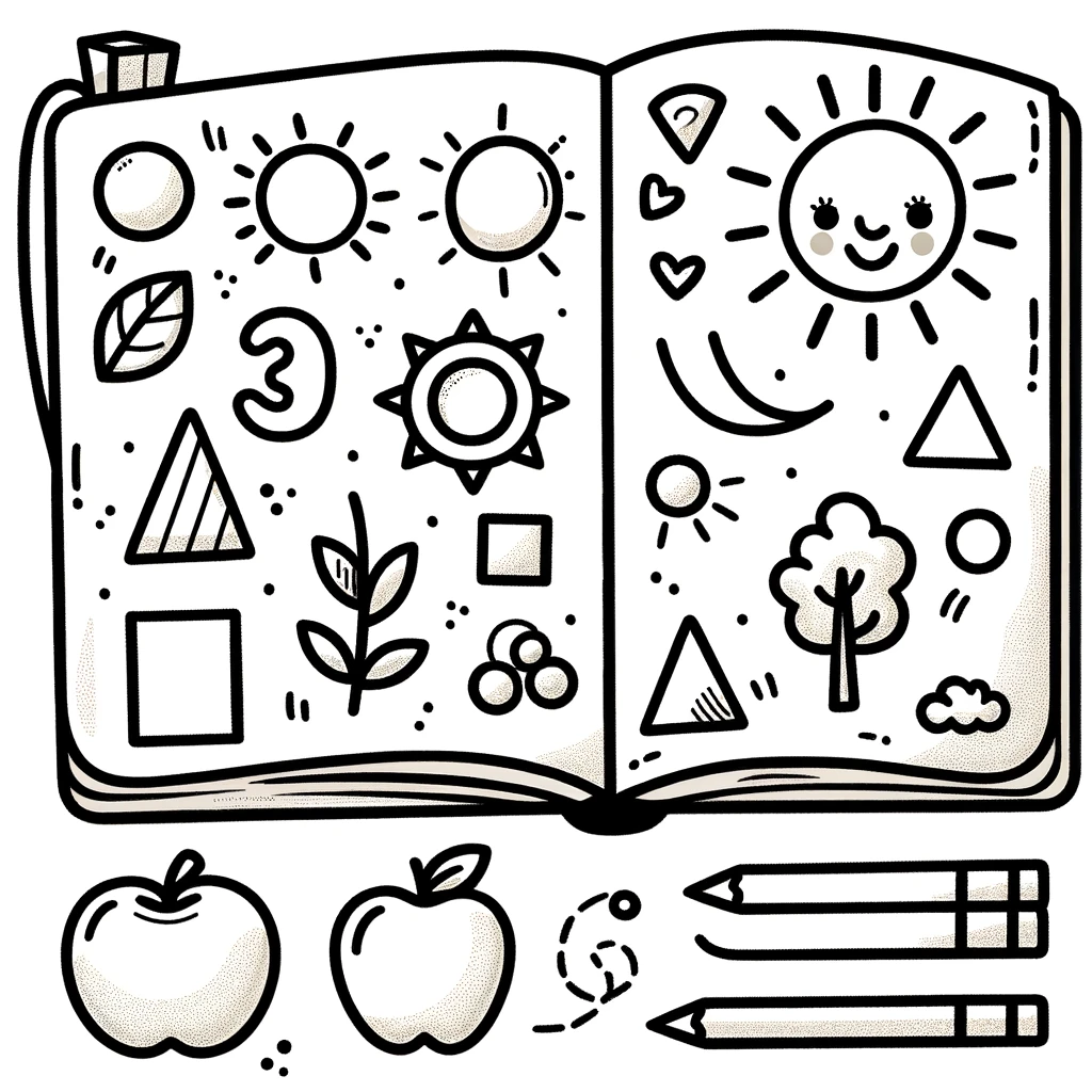 Books, Book Worksheets For Preschool Coloring Page: Book Worksheets For Preschool Coloring PageFull Size Image