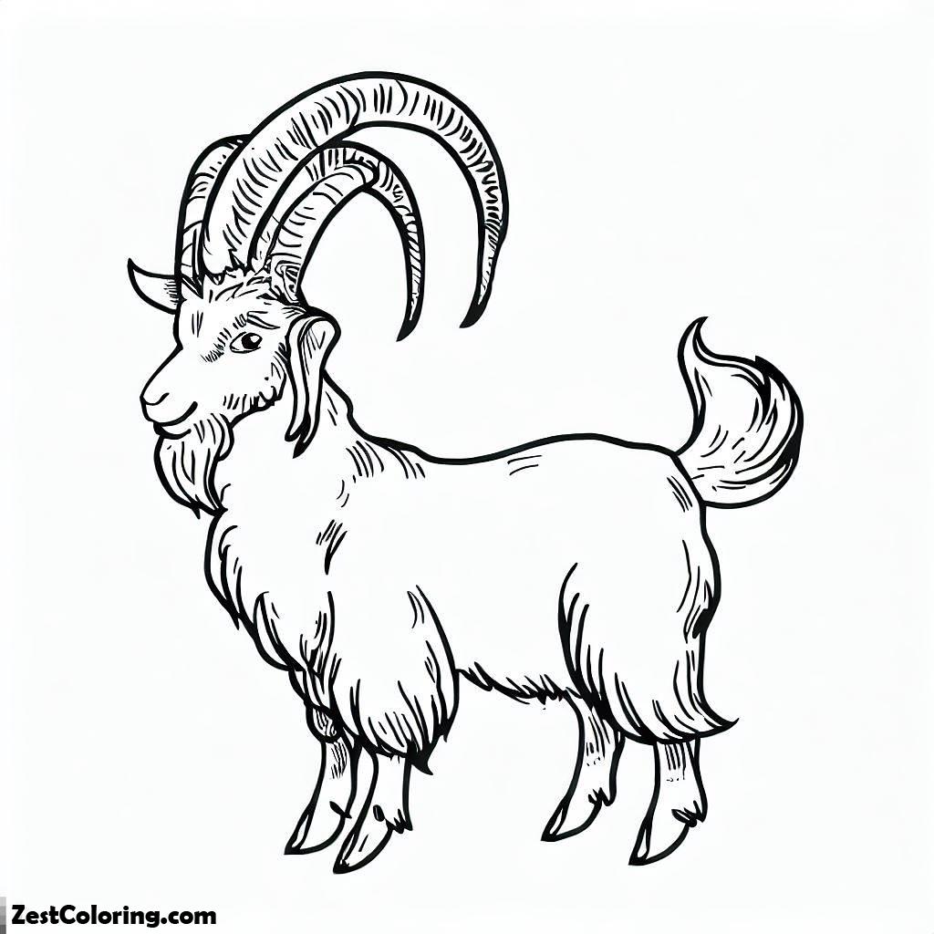 Goat, Goat Tale Coloring Pages: Goat Tale Coloring PagesFull Size Image