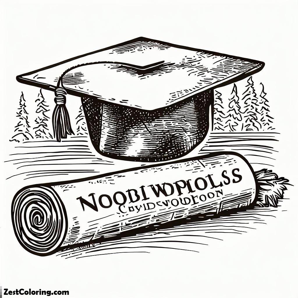 Graduation, Graduation Coloring Page: GraduationFull Size Image