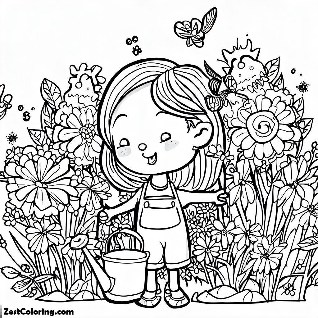 Garden, I Love My Garden Coloring Pages: I Love My Garden Coloring PagesFull Size Image