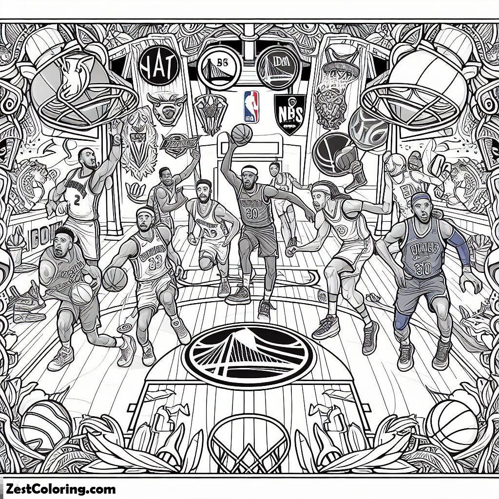 Coloring Pages Of Nba