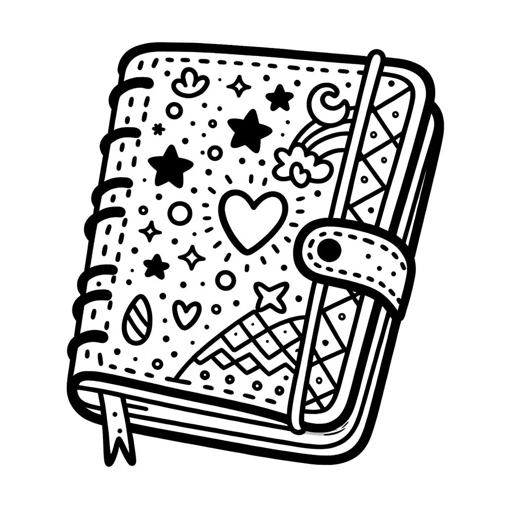 Books, Note Book Coloring Page: Note Book Coloring PageFull Size Image