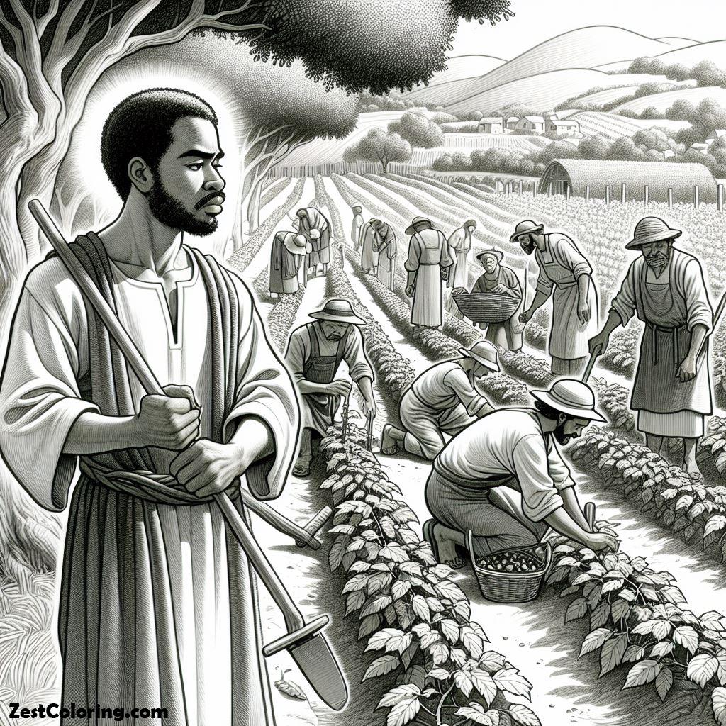 Parable Of The Sower, Picture Of Parable Of The Sower Coloring Page: Picture Of Parable Of The Sower Coloring PageFull Size Image