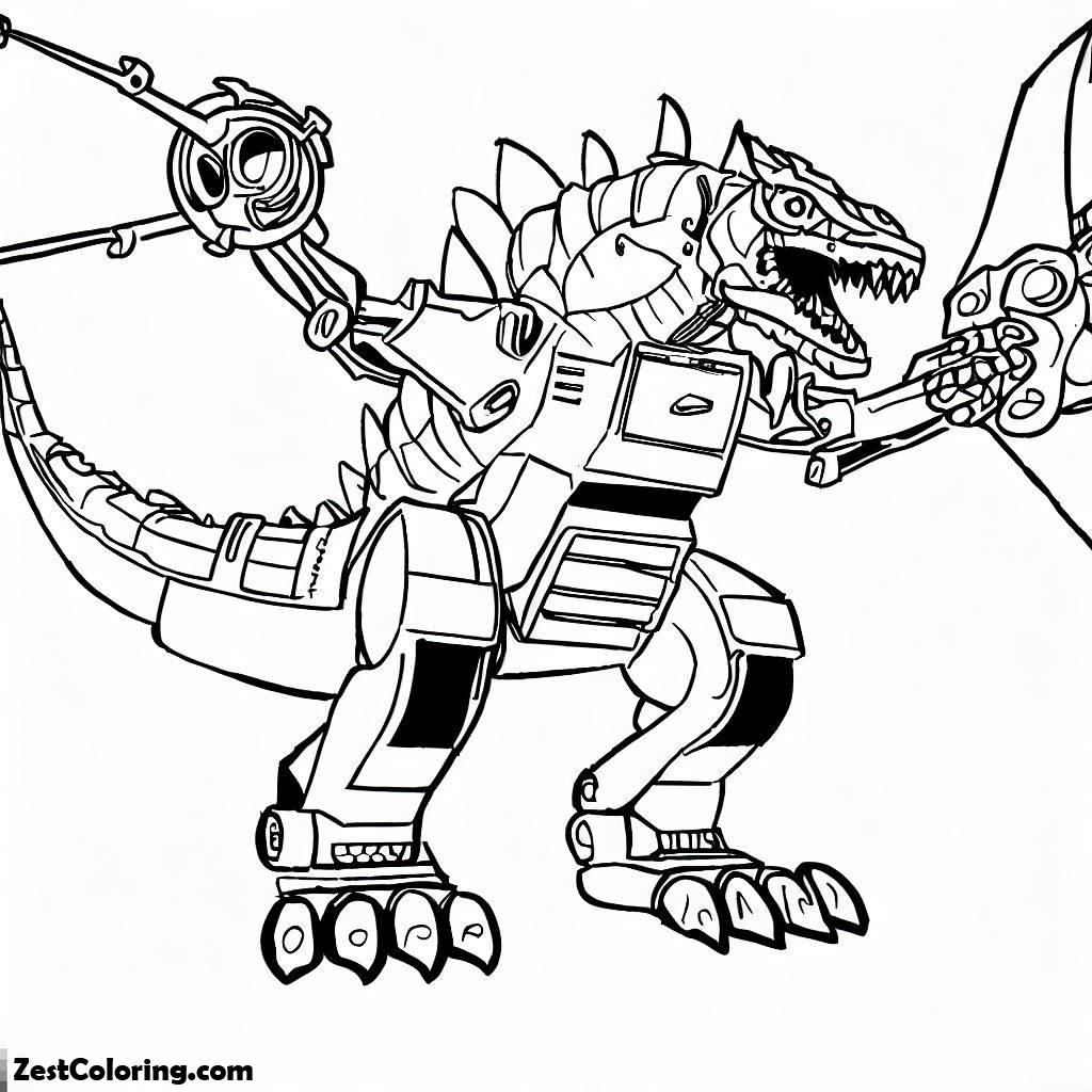 Robot Godzilla Coloring Pages 2 : Coloring for Kids – Smart, Creative ...