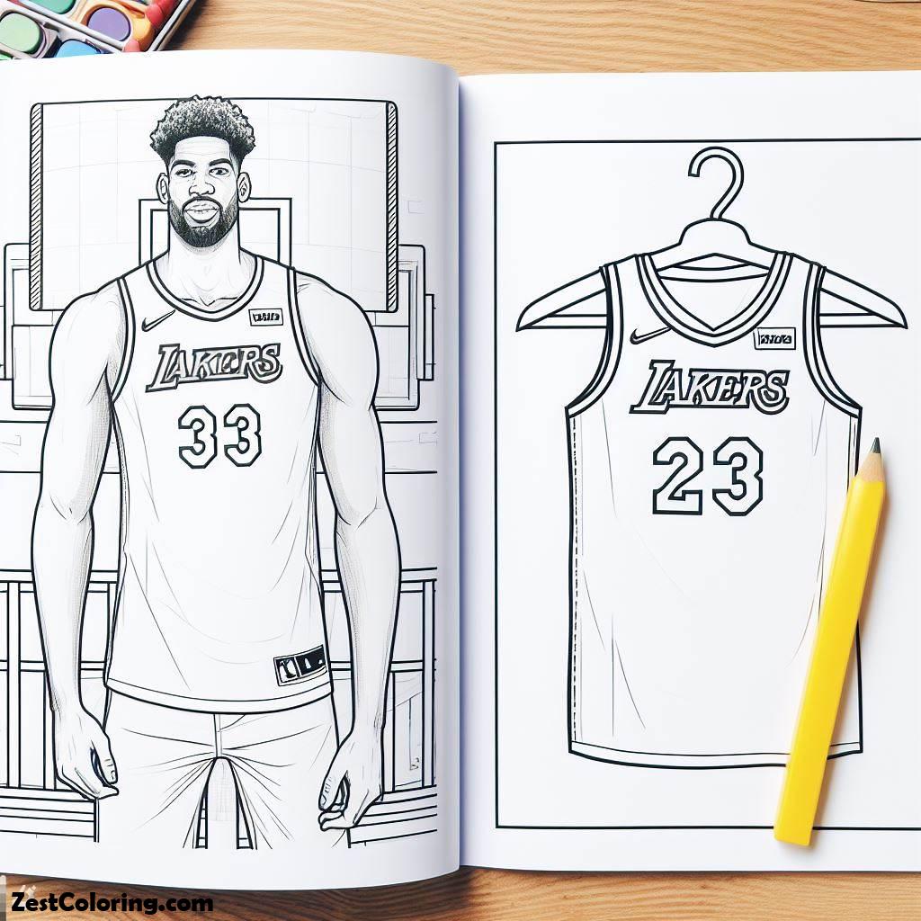 NBA, The Tallest NBA Player Coloring Page: The Tallest NBA Player Coloring PageFull Size Image