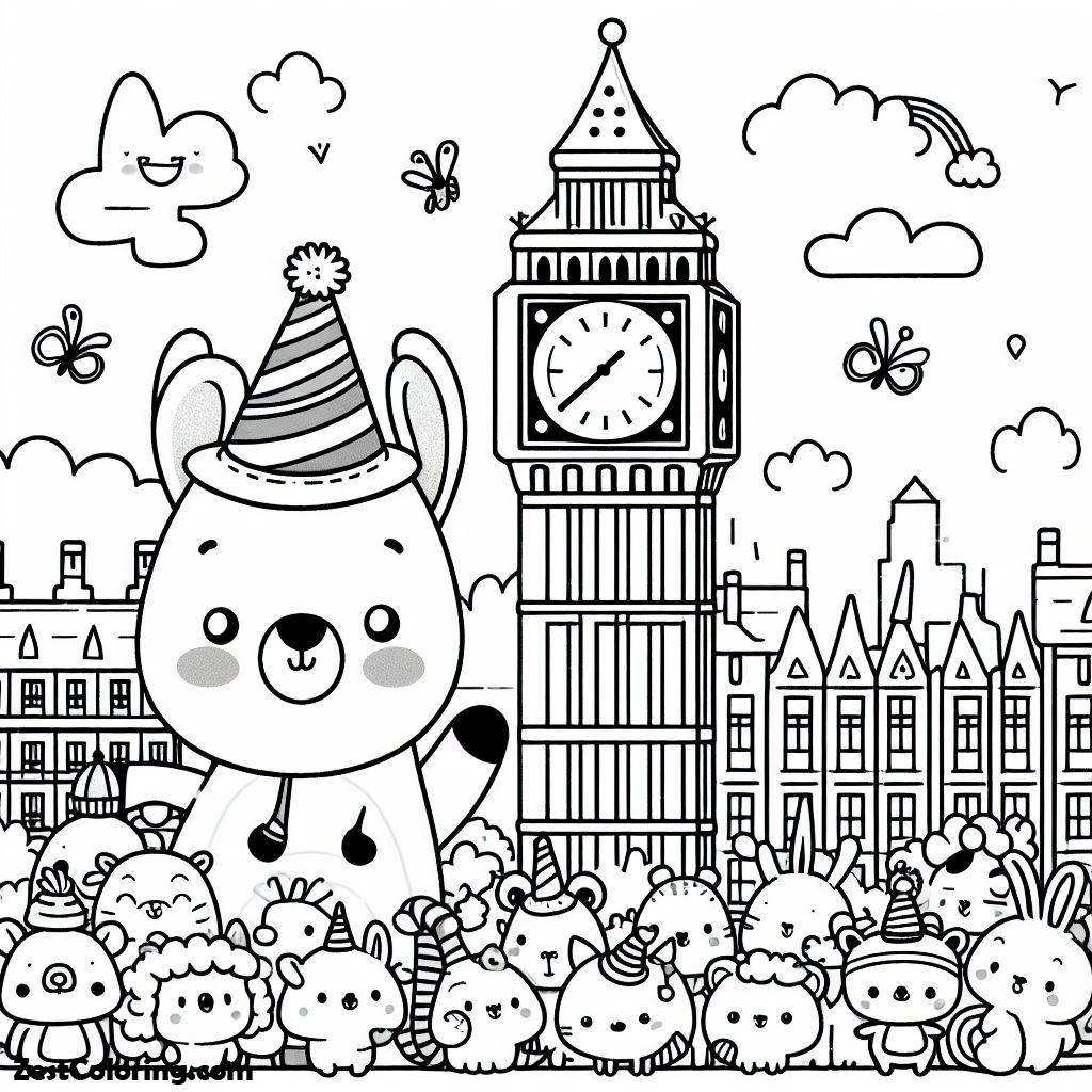 Big Ben, Big Ben For Preschool Kids Coloring Page 3: Big Ben For Preschool Kids Coloring Page 3Full Size Image