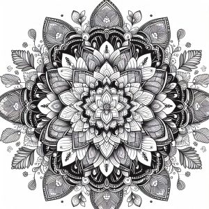 Chowk Pattern Rangoli Pattern Coloring Page : Coloring for Kids – Smart, Creative ...