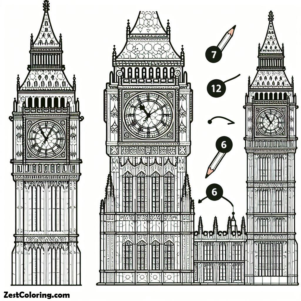 Cut Out Printable Big Ben Template