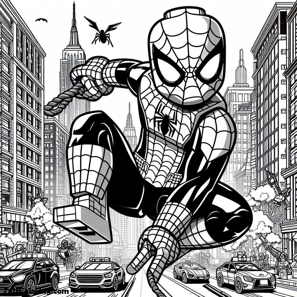 Spiderman, Lego Spiderman Coloring Page 2: Lego Spiderman Coloring Page 2Full Size Image