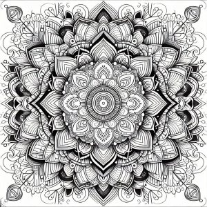 Chowk Pattern Chowk Puja Rangoli Coloring Page : Coloring for Kids – Smart, Creative ...