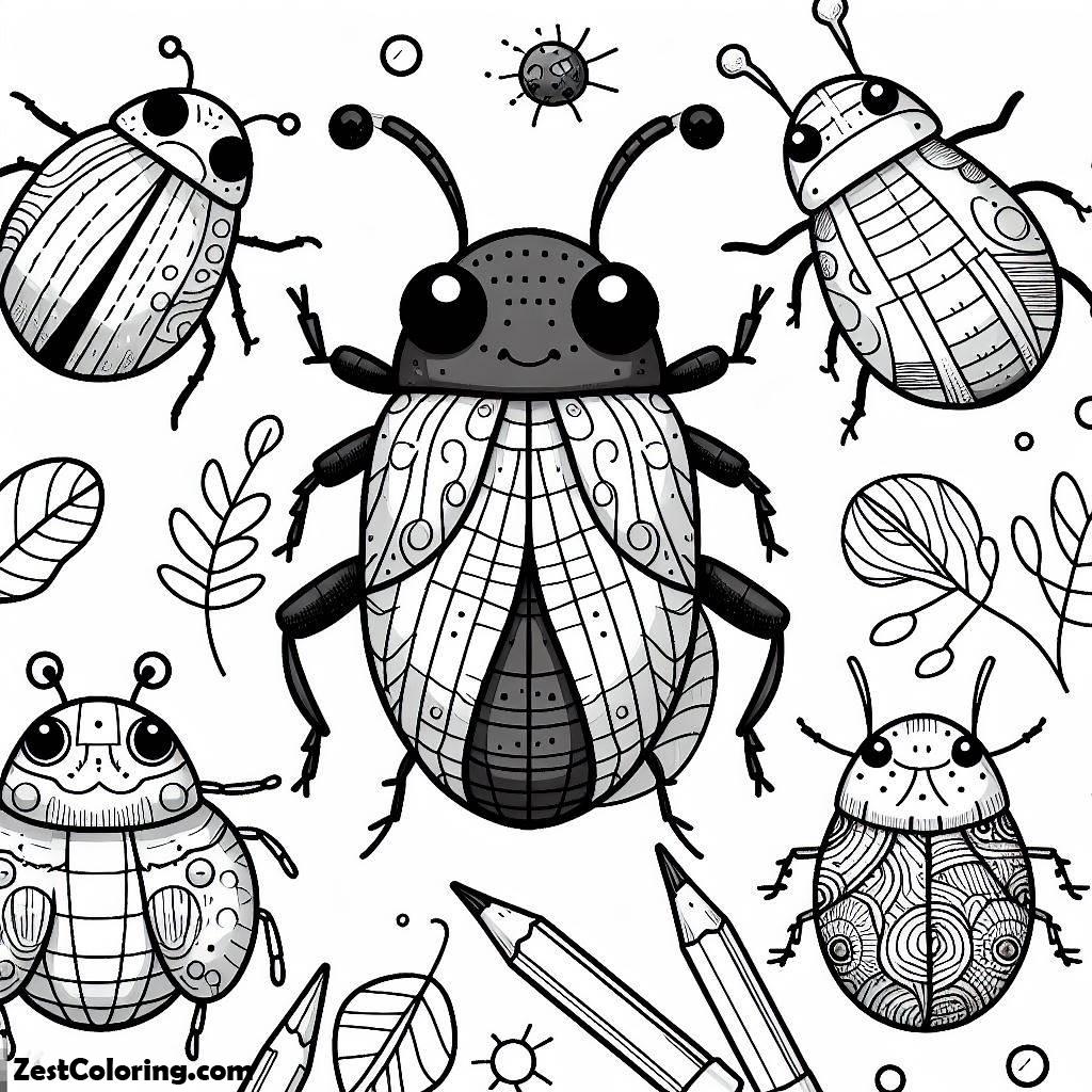 Bugs, Stink Bugs Coloring Page: Stink Bugs Coloring PageFull Size Image