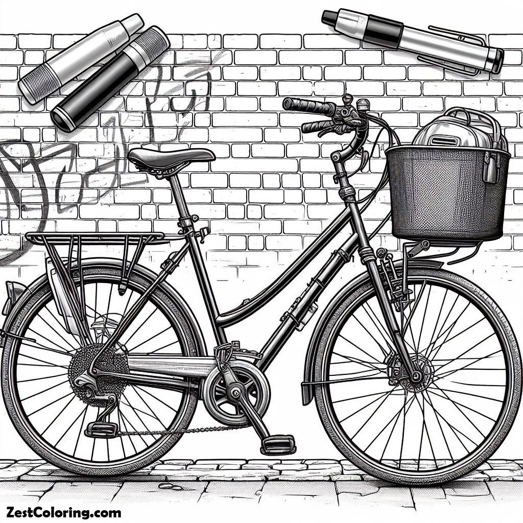 Touring Bicycle Coloring Page 3 : Coloring for Kids – Smart, Creative ...
