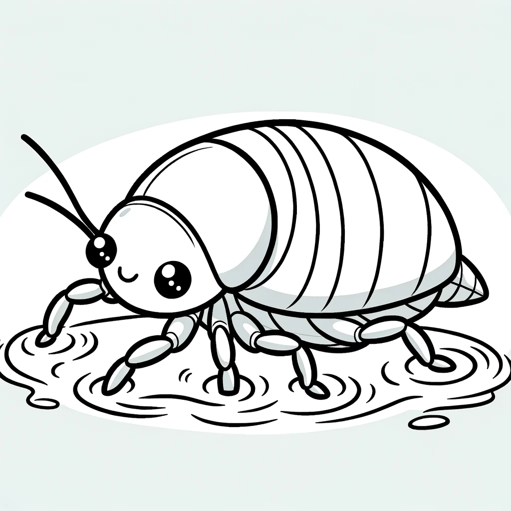 Bugs, Water Bugs Coloring Page 2: Water Bugs Coloring Page 2Full Size Image