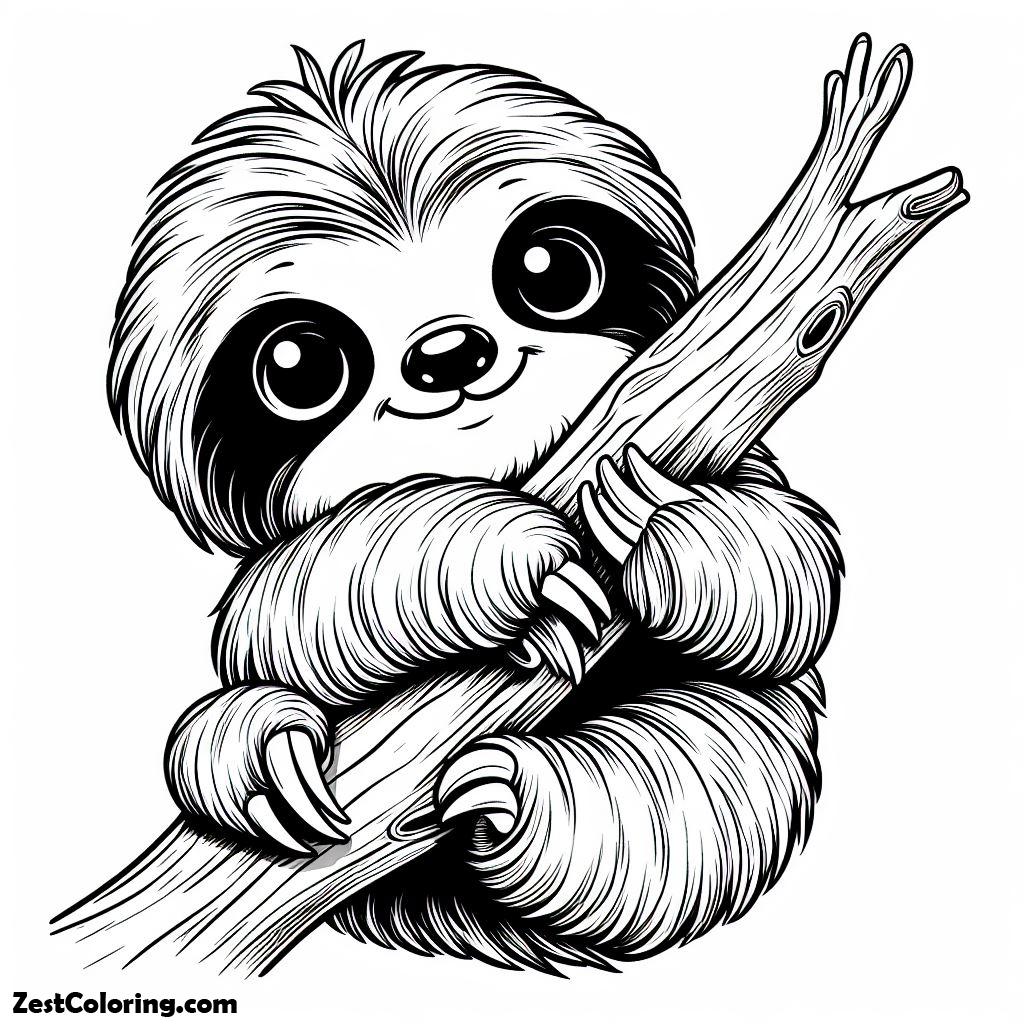 Baby Sloth Coloring Pages Baby Sloth Coloring Pages