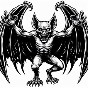 Smiling Cute Bats Coloring Page : Coloring for Kids – Smart, Creative ...