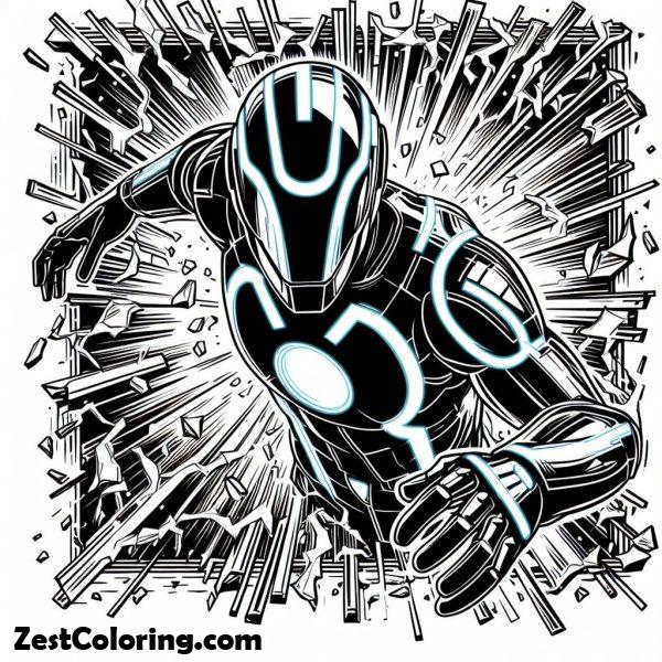 Tron Colouring In Tron Legacy Coloring Pages